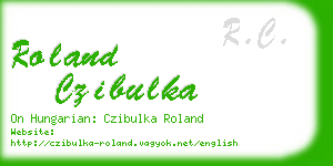 roland czibulka business card